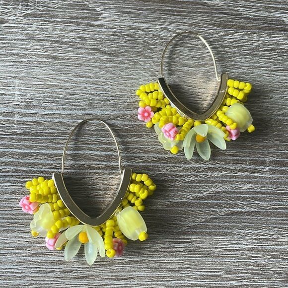 Bohemian hoop earrings N244 - Picture 2 of 4